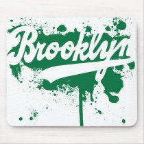 Brooklyn Painted Green Mousepad