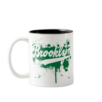 Brooklyn Painted Green Mug