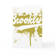 Brooklyn Painted Mustard Greeting Card