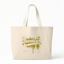 Brooklyn Painted Mustard Tote Bag