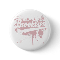 Brooklyn Painted Pink Button
