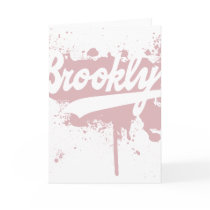 Brooklyn Painted Pink Greeting Card