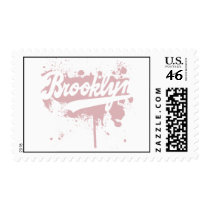 Brooklyn Painted Pink Postage Stamp