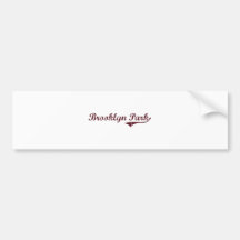 Brooklyn Park Minnesota Classic Design Bumper Stickers