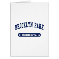 Brooklyn Park Minnesota College Style t shirts Greeting Card