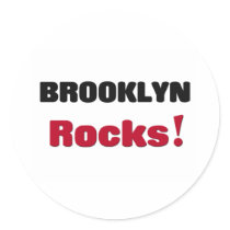 Brooklyn Rocks Round Stickers