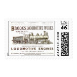 Brooks Railway Locomotive Works 1890 Poster Postage
