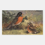 Brooks' Varied Thrush Rectangle Sticker