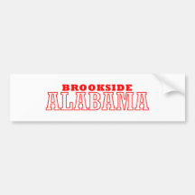 Brookside, Alabama City Design Bumper Stickers