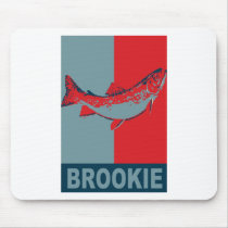 BrookTrout Iconized freshwater fish species mousepads