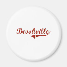 Brookville Indiana Classic Design Fridge Magnet