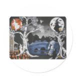 Broom Express Round Stickers