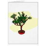 Broom style flowering bonsai graphic card