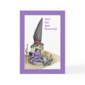 Broomless Witch Halloween Card by floatinglemons Broomless Witch Halloween Card