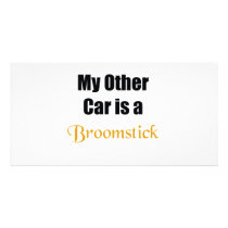 Broomstick photo cards