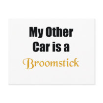 Broomstick Post Card