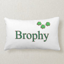Brophy Irish Name Pillow pillows