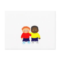 Bros Before Foes Cute Kids Designs Post Card