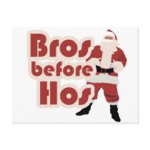 Bros Before Hos Santa postcards