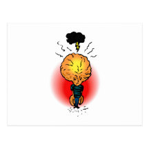 Brother Alien Angry Storm Cloud Postcards