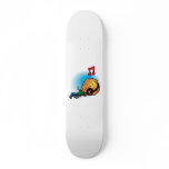 Brother Alien Wearing Headphones Custom Skateboard