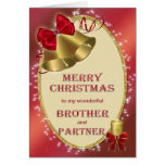 Brother and partner, traditional Christmas card