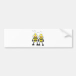 Brother and Sister Bee Happy Together Bumper Sticker