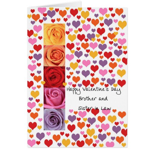 Brother And Sister In Law Valentine´s Day Greeting Card Zazzle