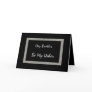 BROTHER - Be My Usher - Checkerboard Greeting Cards