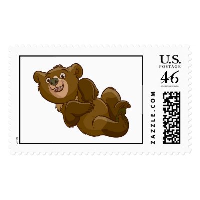 Brother Bear Koda lying down Disney stamps