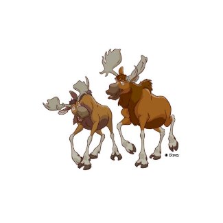 Brother Bear Rutt and Tuke walking Disney print