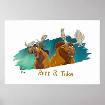 Brother Bear Rutt & Tuke moose Disney posters