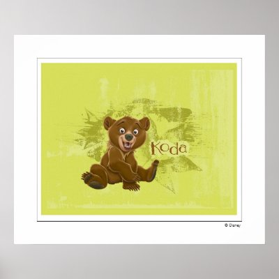 Brother Bear's Koda Sitting Disney posters