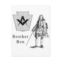 Brother Ben Franklin Post Cards