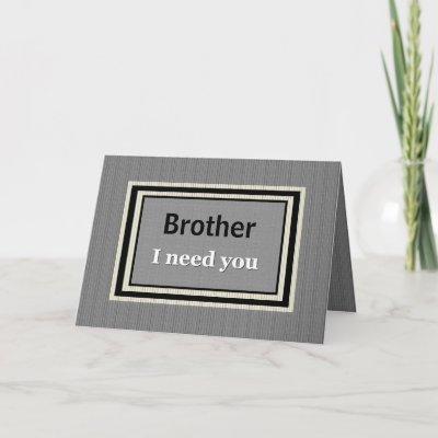 BROTHER Best Man Wedding Invitation Silver Black Greeting Cards by 