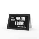 BROTHER Best Man Wedding Invite - FUNNY cards