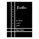 BROTHER - Best Man Wedding Thank You Card
