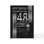 Brother In Law 48th Birthday Card - Motorbike