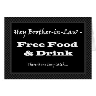Brother-in-Law Groomsman Wedding Invite - FUNNY Card