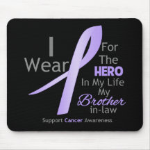 Brother-in-Law - Hero in My Life - General Cancer Mouse Pads