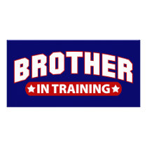 Brother In Training Photo Greeting Card