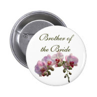 brother of the bride/groom pinback button