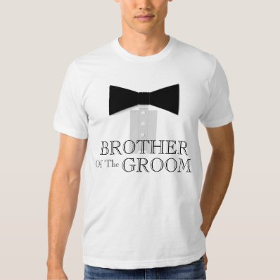 Brother of the Groom Bow Tie T-shirt