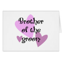 Brother of the Groom cards