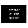 Brother of the Groom Cards
