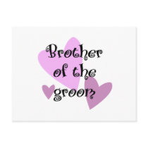 Brother of the Groom postcards