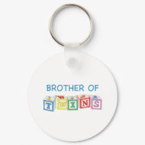 Brother of Twins Blocks keychains by Scrappintwins Brother of Twins Blocks keychains