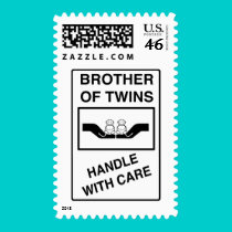 Brother of Twins - Of Twins Handle With Care stamps