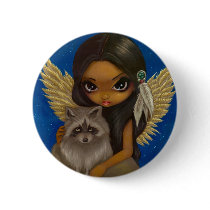 "Brother Raccoon" Button