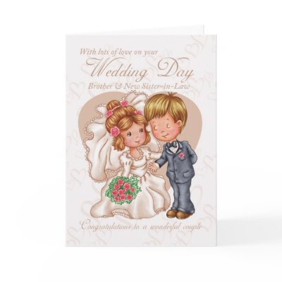 Brother Wedding Day Card with love